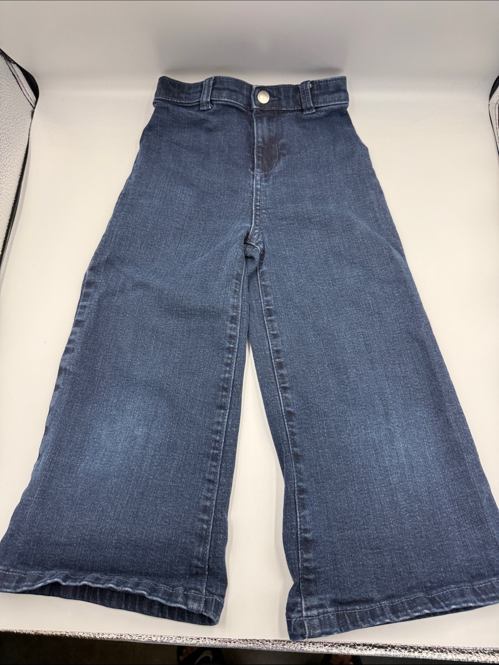 Nordstrom Dark Blue High-Waist Wide Leg Jeans